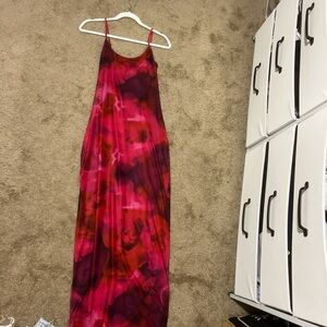 White Fox Boutique Pink and Red Maxi Dress